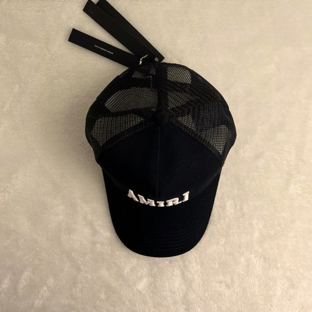 Men's black and army camo green 3 star Amiri baseball cap